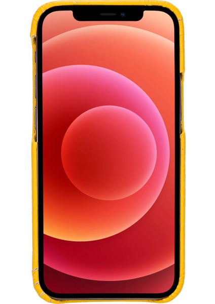 Apple iPhone 12 Mini Uyumlu Deri Arka Kapak F360 FL12 Sarı fiyatları