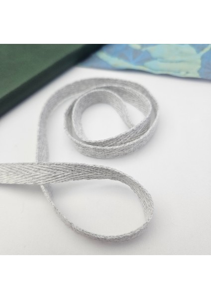 Dar Dokuma Şerit Balıksırtı / 10 Metre Gri Melanj Kenar Süsleme Dikiş Kapatma Şeridi modelleri