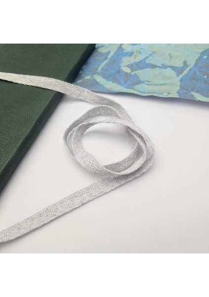 Dar Dokuma Şerit Balıksırtı / 10 Metre Gri Melanj Kenar Süsleme Dikiş Kapatma Şeridi fırsatları