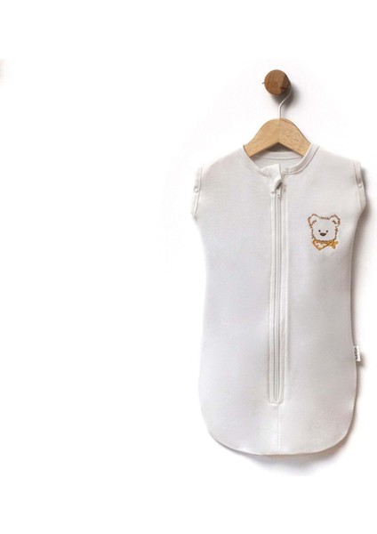 Kollu Fermuarlı Armut Kundak - Ekru - 50 cm -0 Ay - FLE151009-EKRU-50 cm -0 Ay Ekru