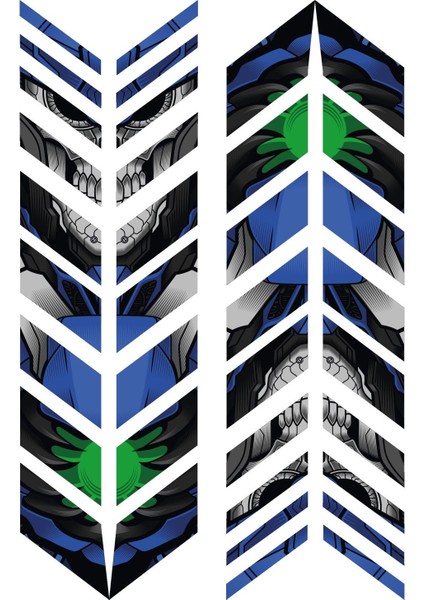 Kişiye Özel Isim Kan Grubu Etiketi Seti | Universal Motorsiklet Tankpad ve Çamurluk Sticker Seti