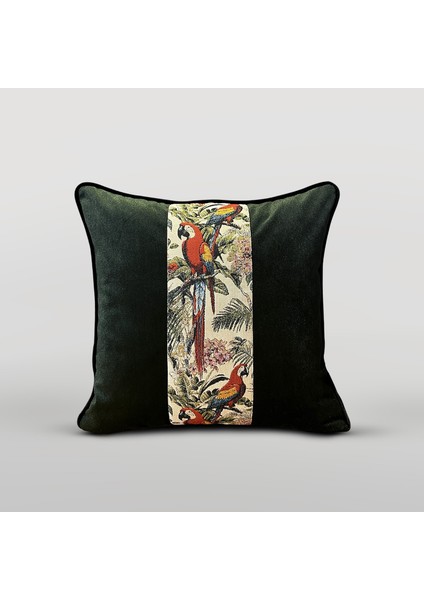 LİDOMA HOME "Verde" Bordür Şerit Detaylı Kırlent 45x45