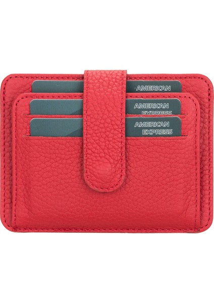 Çok Bölmeli Slim Deri Kartlık BLW019 Erc2 Kırmızı fiyatları