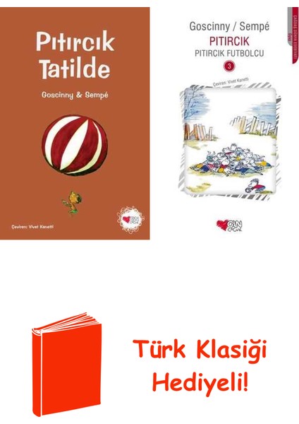 René Goscinny 2 Kitap Seti + Türk Klasiği Hediye