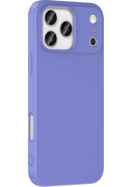 iPhone 17 Pro Kılıf Lansman Içi Kadife Kamera Korumalı Mara Silikon Kılıf-Lila fiyatları