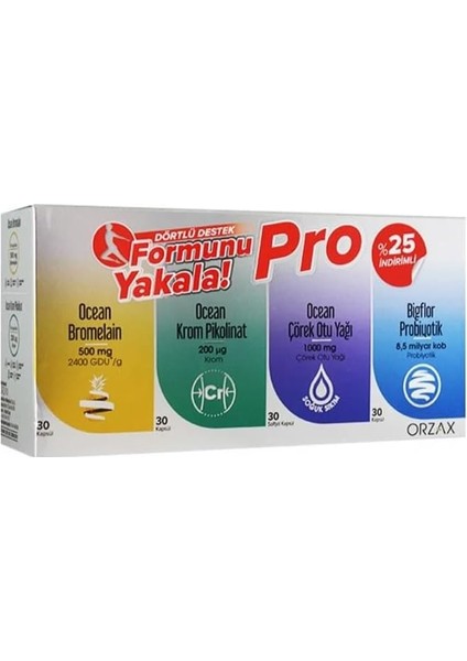 Formunu Yakala Dörtlü Destek Seti