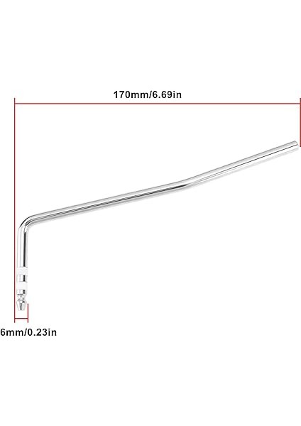 River Gitar Tremolo Kolu, 6 Mm, Ibanez Edge Lo-Pro ile Uyumlu, Edge Pro ile Uyumlu, Gümüş, 2 Adet modelleri