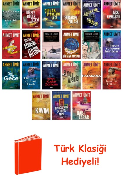 Ahmet Ümit 21 Kitap Seti + Türk Klasiği Hediye