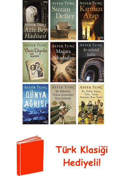 Ayfer Tunç 9 Kitap Seti + Türk Klasiği Hediye