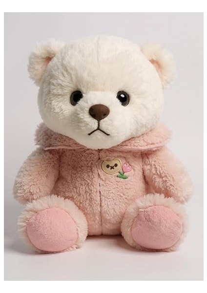 Şapkalı Peluş Ayıcık | Yumuşacık Uyku Arkadaşı, 35 Cm, Pembe Renk | Çocuklar Için Doğum Günü Hediyesi | Ce Sertifikalı | Tavşan Kıyafeti Giyen Pufi Ayıcık fiyatları