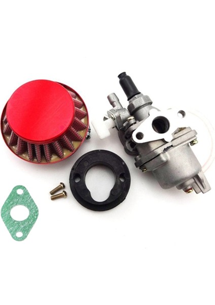 2 Zamanlı 47CC 49CC Kırmızı Motorlar Için 42MM Hava Filtresi + Karbüratör Kiti (Yurt Dışından)