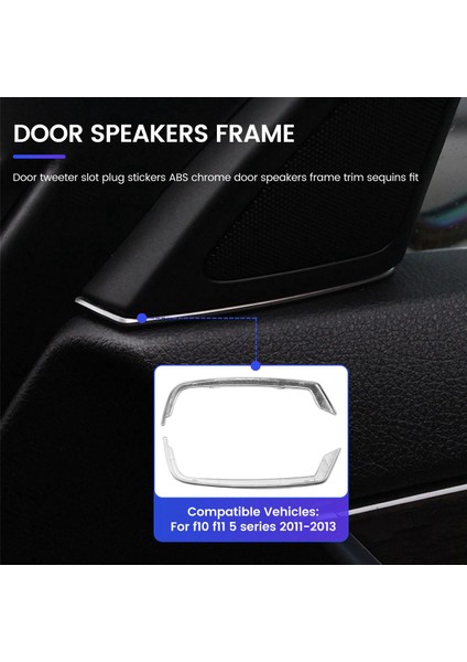 F10 F11 5 Serisi 2011-2017 Abs Hoparlör Çerçevesi Için 2 Adet Kapı Tweeter'ı (Yurt Dışından) fırsatları