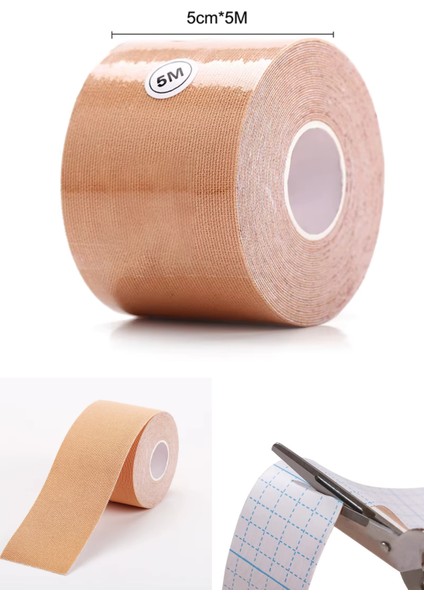 Göğüs Bandı Şekillendirici ve Dikleştirici Bant Ten Rengi 5x5 Metre Meme Dikleştirici Sabitleştirici
