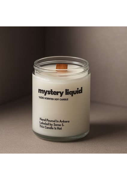 : Mystery Liquid : Cam Kavanozda Kokulu %100 Soya Mum (Amber, Sedir Ağacı, Tarçın, Sandal Ağacı,vanilya) fiyatları