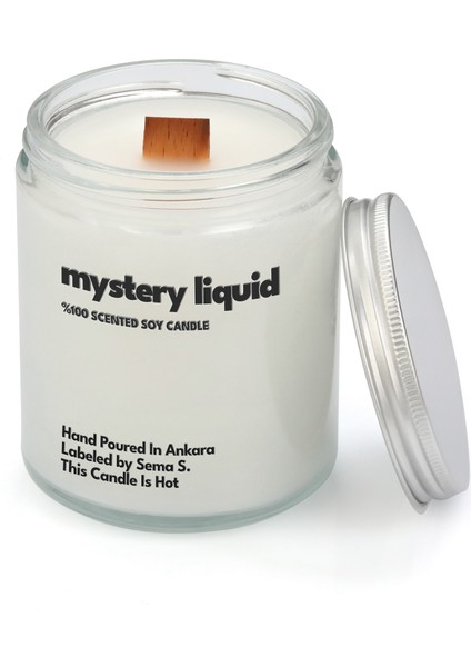 : Mystery Liquid : Cam Kavanozda Kokulu %100 Soya Mum (Amber, Sedir Ağacı, Tarçın, Sandal Ağacı,vanilya) fırsatları