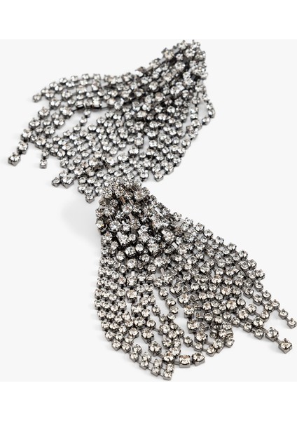 Büyük Boy Sallantılı Taşlı Küpe modelleri