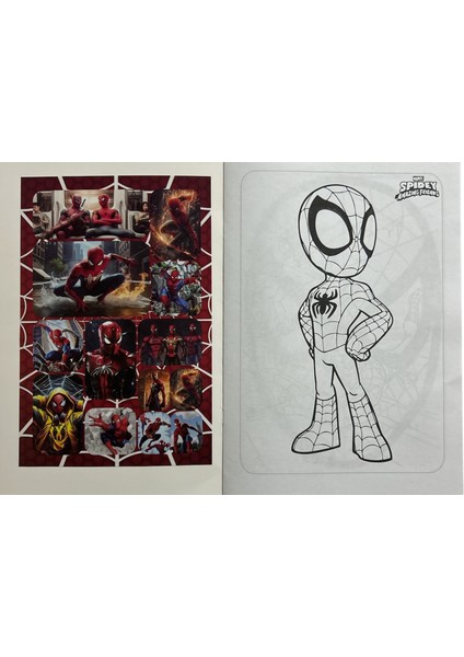 Örümcek Adam Stickerlı, Maskeli ve Boyamalı Aktivite Kitabı (8 Sayfa) modelleri