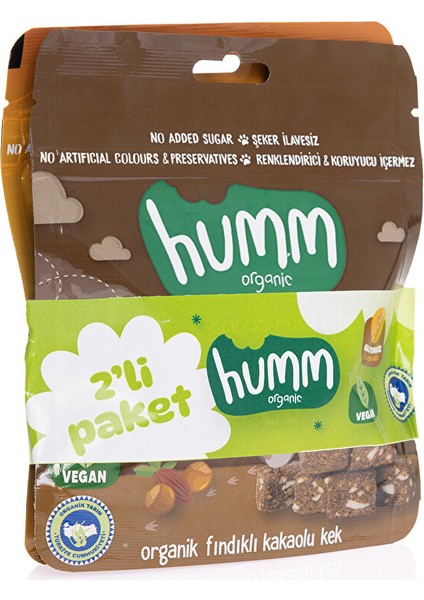 Organik Glutensiz Vegan Fındıklı, Kakaolu Kek ve Muzlu Kek 2X30 gr 1 Adet