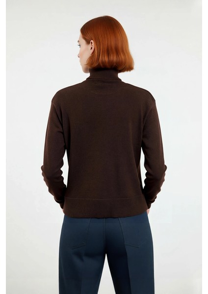 Kadın Basic Düz Tasarım Balıkçı Yaka Yünlü Triko Kazak Kış Kombinlerinin Gözdesi Kaliteli Şık modelleri