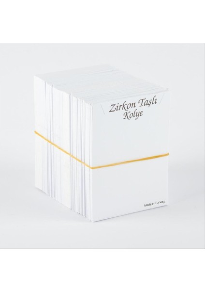 Nrzsnt Zirkon Kolye Kartı-Beyaz fiyatları