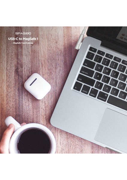 Usb-C To Magsafe 1 Şarj Kablosu 1.8m | MacBook Pro & MacBook Air Uyumlu | 45W / 60W / 85W Güç Destekli indirimleri