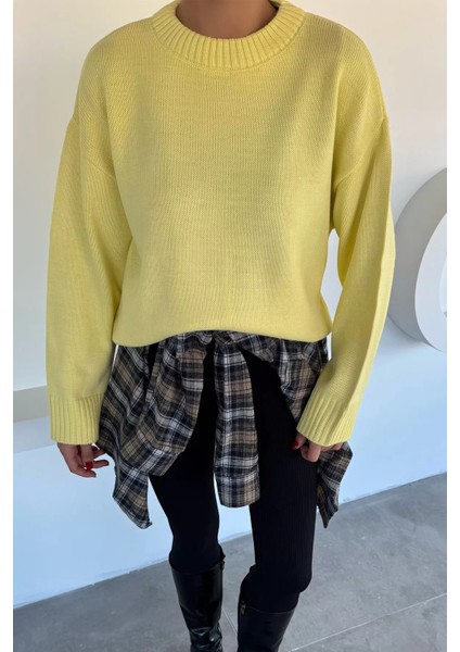 Kadın Bisklet Yaka Triko Kazak P-00018507 fiyatları