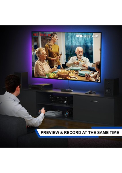 Vhs To Dijital Dönüştürücü – 1080P Video Dönüştürücü, LCD Ekranlı, Uzaktan Kumandalı, Usb/sd Kayıt, Vcr DVD Hi8 Minidv Destekli fırsatları