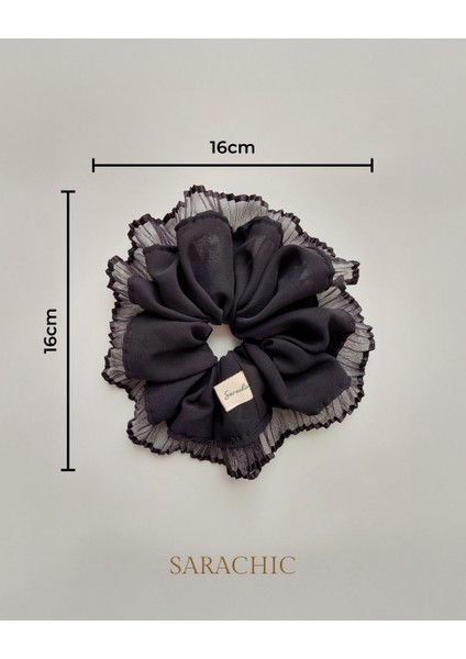 Siyah Dantel Scrunchie fiyatları