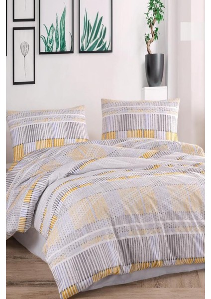 Ayçıl Çift Kişilik Nevresim Takımı Sarı