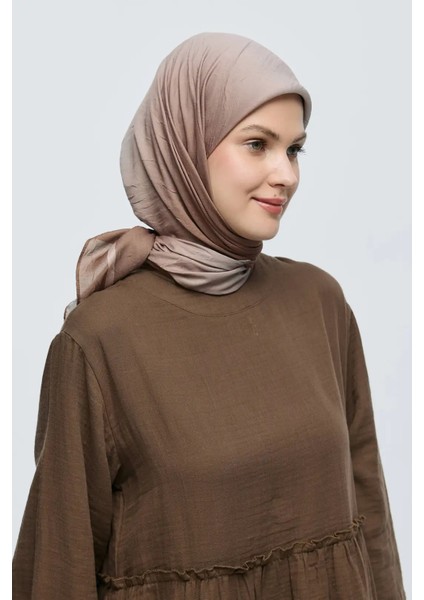 Mirora Desen Bambu Eşarp - Koyu Vizon fırsatları