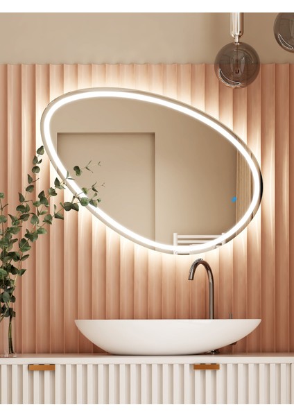 - Olive LED Aydınlatmalı Ayna - Tri-Color + Dimmer + Defogger