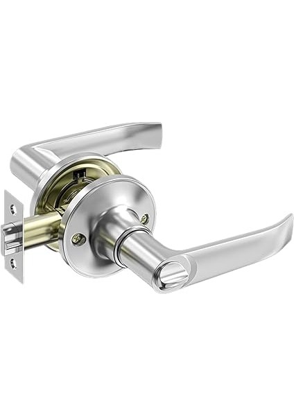 Anahtarlı Kol Kapı Kilidi, Iç Kapı Kilidi, Gizlilik Düğmesi Kilitleme Cihazı, Giriş/çıkış Erişimi Için Güvenlik Kapı Kilitleri - Gümüş fiyatları