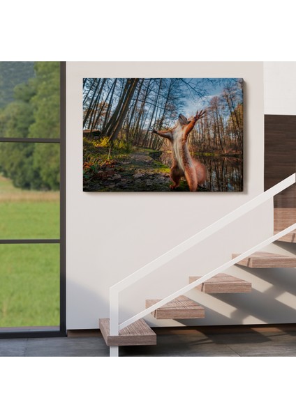 -Premier Kanvas Serileri- Sincap Dekoratif Kanvas Tablo 1178 indirimleri