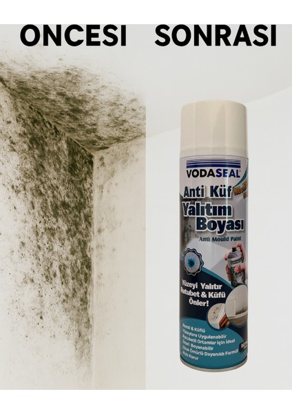 Anti Küf Yalıtım Boyası 5'li Paket– Rutubet ve Küfe Karşı Mucizevi Sprey 400 ml fiyatları