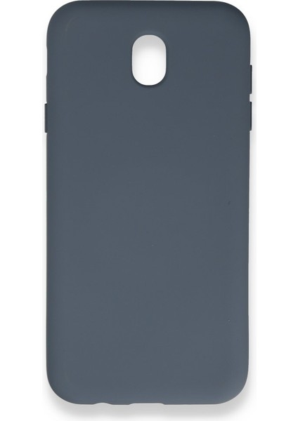 Samsung Galaxy J7 Pro / J730 Kılıf Içi Kadife Kaplı Nano Silikon Kapak - Gri