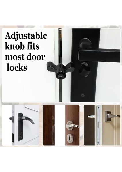 4 Pcs Taşınabilir Ayarlanabilir Kapı Kilidi Otel Kapı Kilitleri, Kapı Güvenlik Cihazları, Kapı Kilidi Ek Güvenlik Siyah (Yurt Dışından) modelleri