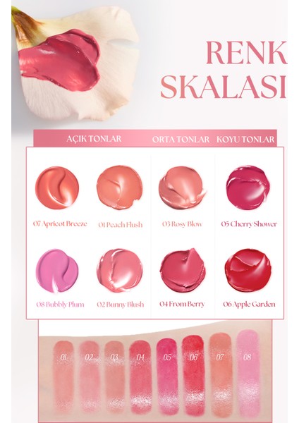 Dudak ve Yanak Renklendirici Balm Clıo Essential Lipcheek Tap (08 Bubbly Plum)