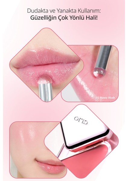 Dudak ve Yanak Renklendirici Balm Clıo Essential Lipcheek Tap (08 Bubbly Plum)