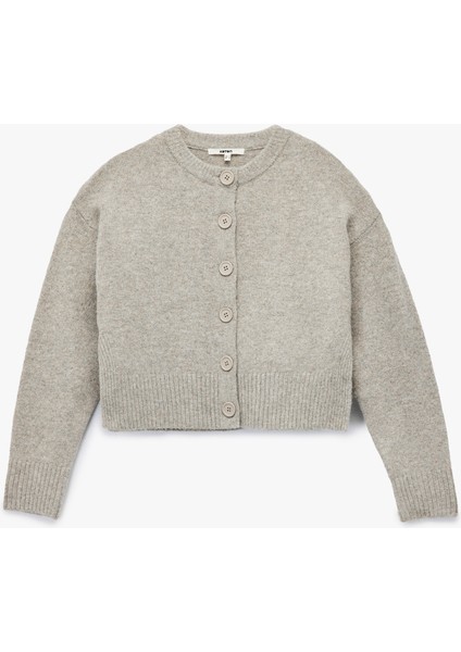 Uzun Kollu Bisiklet Yaka Triko Hırka modelleri