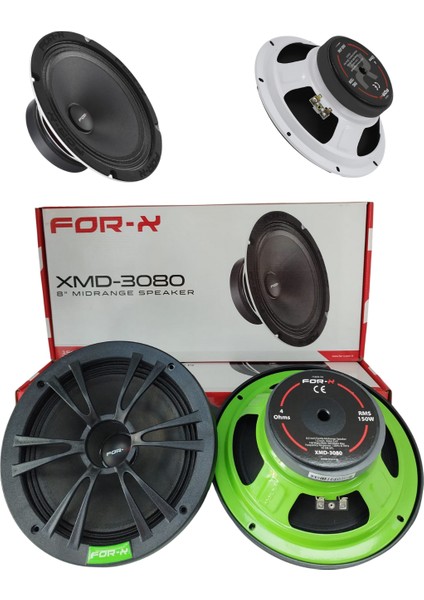 XMD-3080 20 cm 300W 150 Rms Midrange