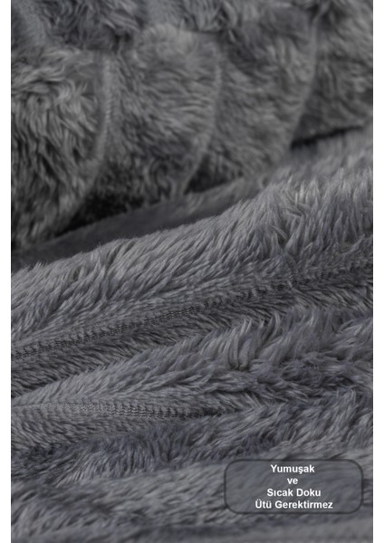 Mateo Battaniye Seti Tek Kişilik Wellsoft 2 Parça (180X240 Cm) Antrasit fırsatları