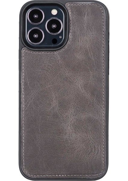 Apple iPhone 13 Pro Max Uyumlu Deri Cüzdanlı Kılıf Mwwn Tn1 Gri indirimleri
