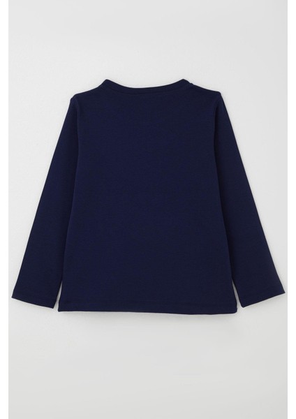Erkek Çocuk Uzun Kollu Tişört Basic 4-8 Yaş, Lacivert fiyatları