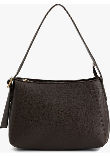 Fermuarlı Aksesuar Detaylı Suni Deri Omuz Çantası modelleri