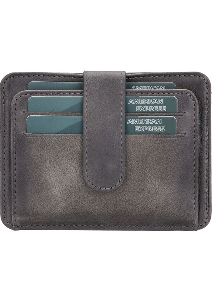 Çok Bölmeli Slim Deri Kartlık BLW019 TN18EF Gri fiyatları