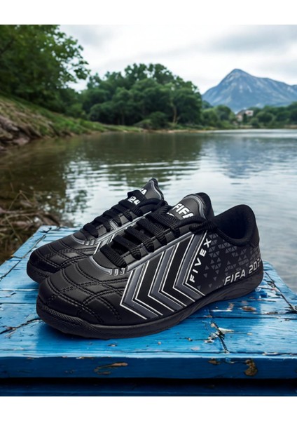Unisex Siyah Halı Saha Spor Ayakkabı-Futbol Ayakkabısı modelleri