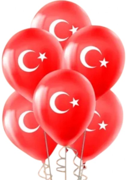 Kıka Bayrak Ayyıldız Balon (100 Adet )