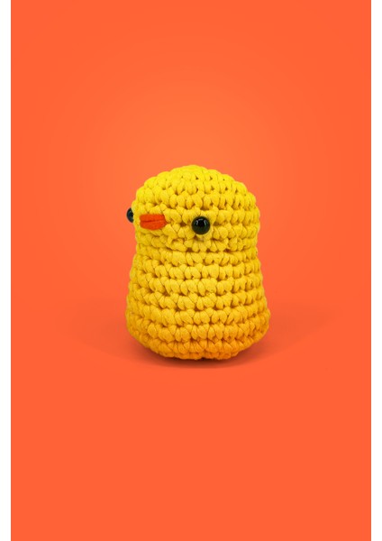 Civcive Örgü Öğrenme Kiti | Yeni Başlayanlar Için Videolu Tığ Işi Amigurumi Civciv Örgü Seti modelleri