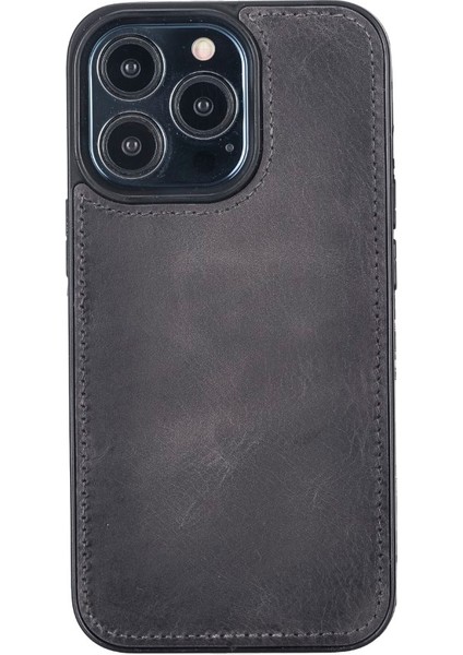 Apple iPhone 13 Pro Uyumlu Deri Cüzdanlı Kılıf VS4EF Gri indirimleri