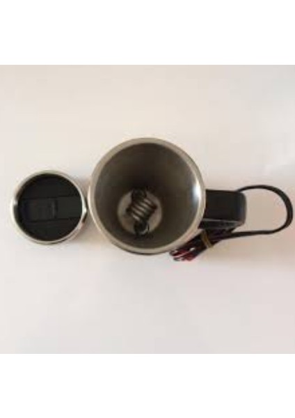 12 Volt Araç Termosu Ketıl Su Isıtıcı Termos 500ML Krom modelleri